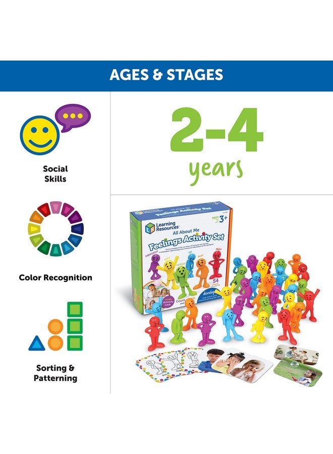 All About Me Feelings Activity Set 54 Pieces Ages 3+ Toddler Social Emotional Learning Games Communication Games For Kids Emotion Toys Feeling Toys For Kids Stocking Stuffers