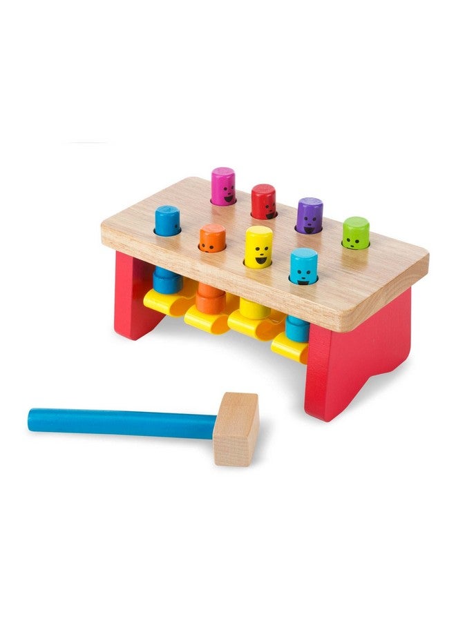 Deluxe Pounding Bench Wooden Toy With Mallet (Ecommerce Packaging Great Gift For Girls And Boys Best For 2 3 And 4 Year Olds)