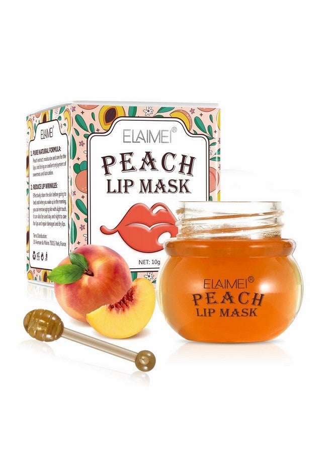 Lip Mask Lip Sleeping Mask Lip Scrubs Exfoliator Moisturizer Repairs Dry Lips Treatment Peach Moisture Lip Care Scrub