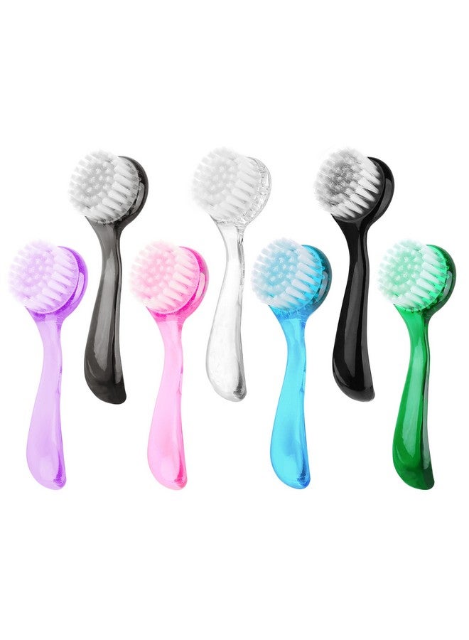 7 Pack Facial Cleansing Brush Facial Exfoliating Brush Face Wash Scrub Exfoliator Brush For Makeup Skincare Removal (Multicolored)
