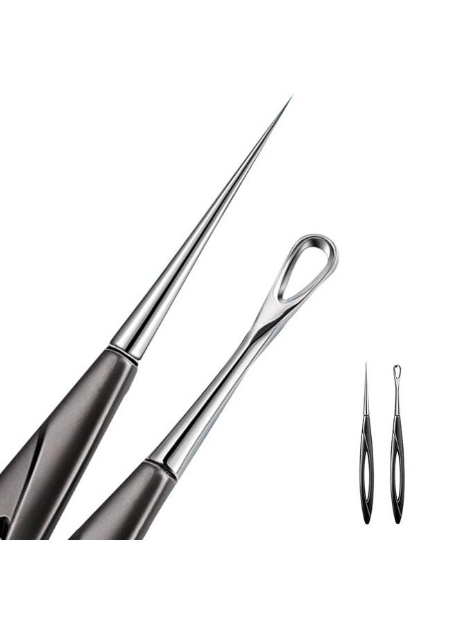 2 Pack Pimple Popper Tool Blackhead And Blemish Remover Extraction Tools For Estheticians Professional Pore Extractor Tools For Nose & Face