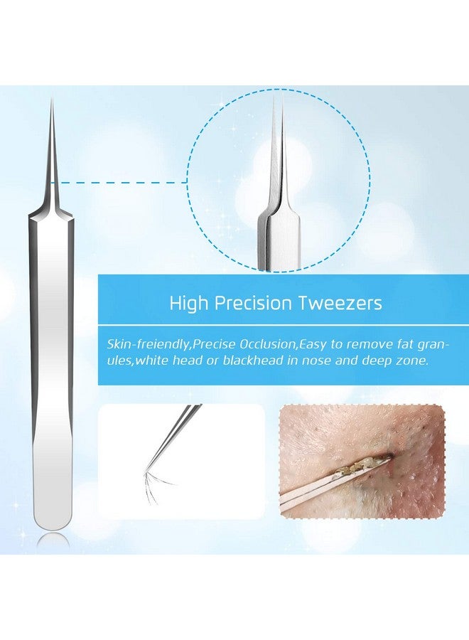 Best Blackhead Remover Blackheads Blemish Removing Acne Whitehead Removal Kit Pimple Comedone Extractor Tool Popper Pimples Treatment With Tweezers Risk Free For Face Forehead Nose
