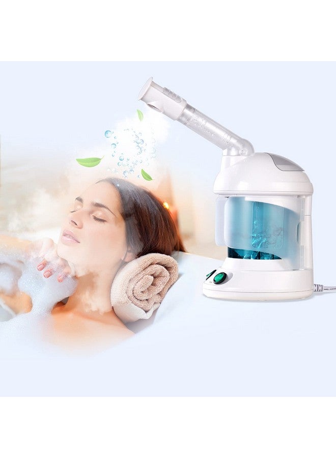 Portable Facial Steamer Nano Ionic Face Steamer With 360°Rotatable Sprayermini Facial Steamer For Salon And Spa1 Piece Headband And 4 Pieces Steel Skin Kits.