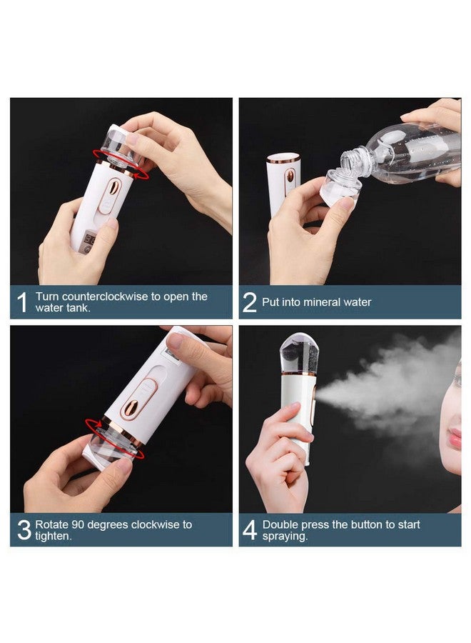 Handy Nano Mist Sprayer With Skin Analyzer Moisture Tester Portable Facial Atomization Eyelash Extensions Steamer Mistermini Cool With Large Capacityface Moisturizinghydration Refreshing