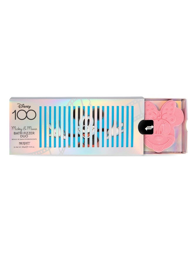 Disney 100 Years Of Wonder Bath Fizzers Duo (2Pack) Limited Edition Mickey & Minnie Mouse Lovely Vanilla Fragrance Calming Soothing & Nourishing Great Selfcare Gift