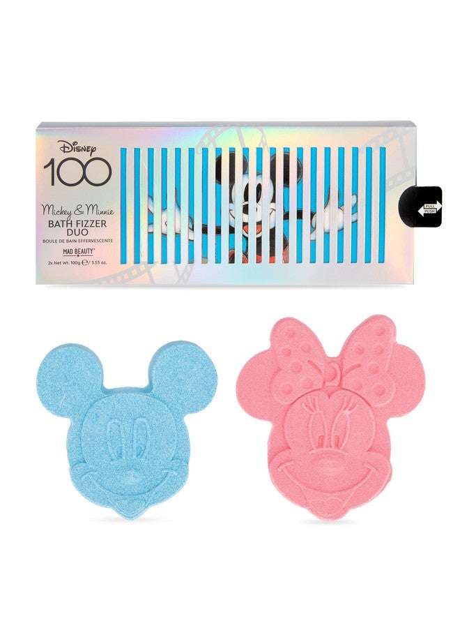 Disney 100 Years Of Wonder Bath Fizzers Duo (2Pack) Limited Edition Mickey & Minnie Mouse Lovely Vanilla Fragrance Calming Soothing & Nourishing Great Selfcare Gift