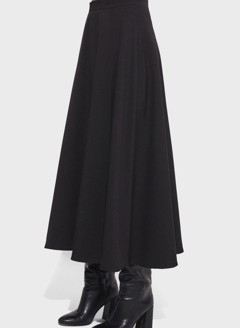 Tiered High Waist Skirt
