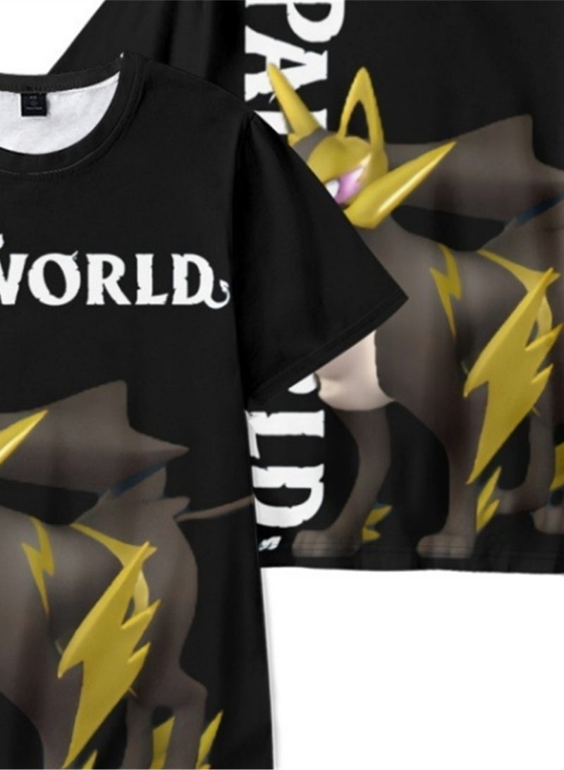 Palworld Phantom Beast Palu 3D digital printing summer short-sleeved T-shirt for adults and children