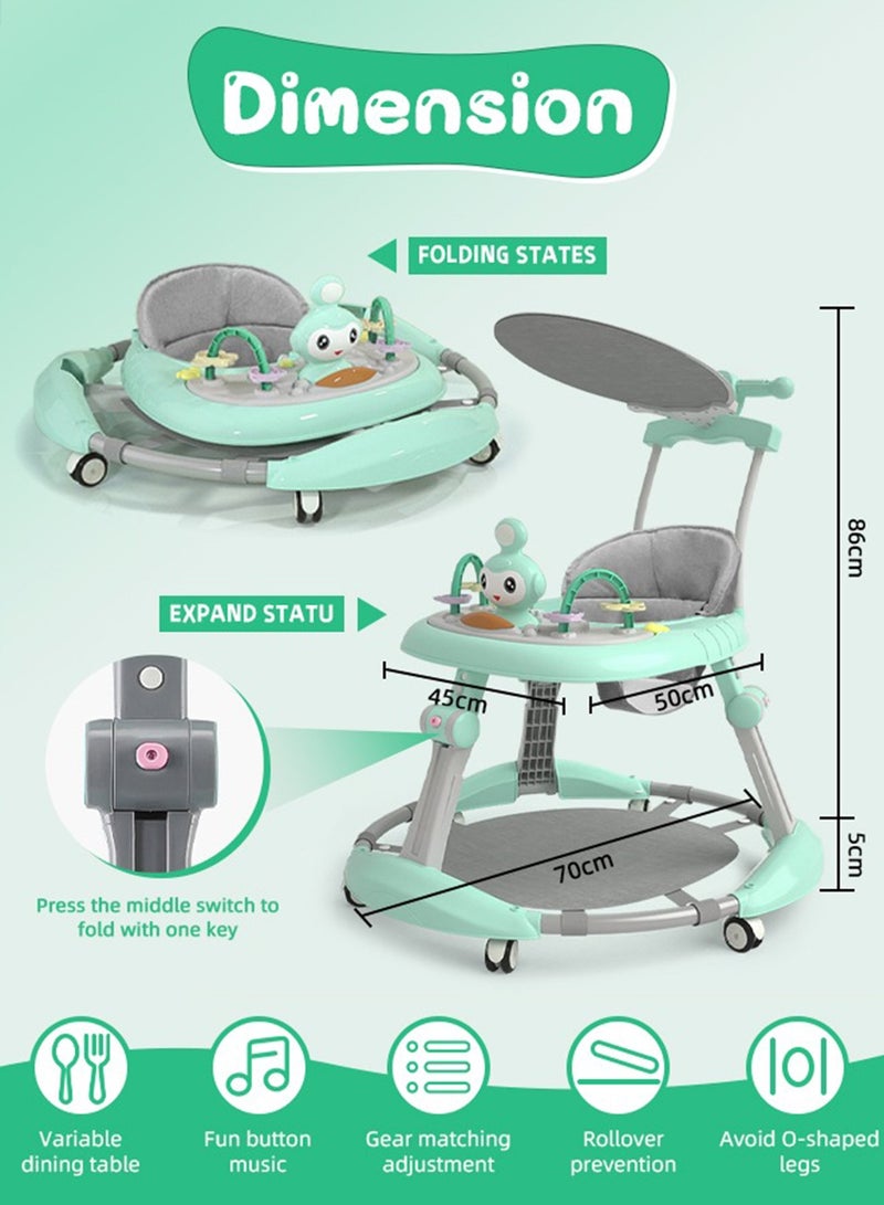 Baby Walker Foldable Multi-Functional Baby Activity Walker For Toddler
