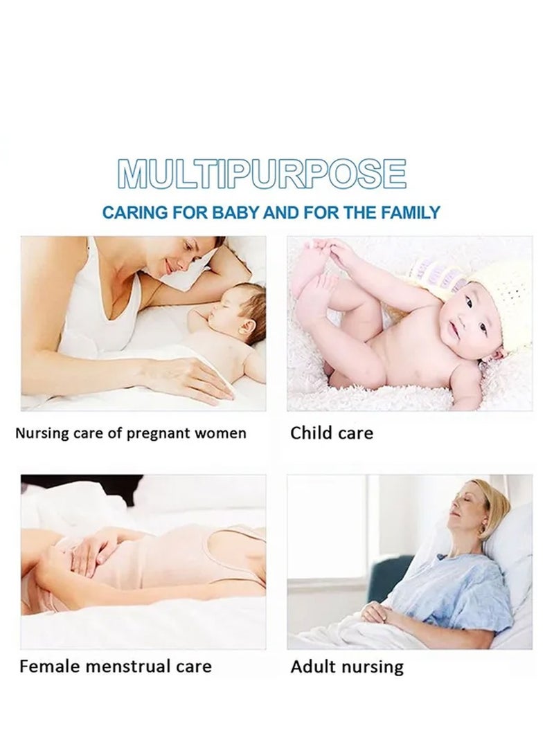 A to Z - Disposable Changing Mat size (45cm x 60cm) Large- Premium Quality for Baby Soft Ultra Absorbent Waterproof - Pack of 130 - Blue