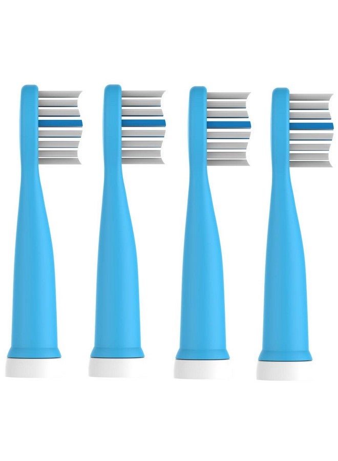 Kids Sonic Toothbrush Replacement Brush Heads For 8650(Blue 4 Pieces)
