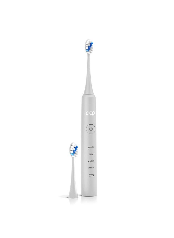 Pro 2.0 Electric Toothbrush (White) Ultrasonic Toothbrush 45000 Vpm Electric Toothbrush For Adults & Kids 4 Mode Electric Tooth Brush Longlasting Dupont Nylon Bristles