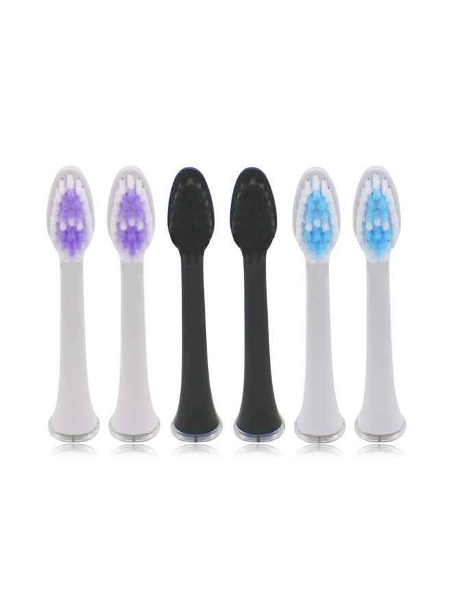Toothbrush Heads Replacement Compatible For Jetwave Sonic Edge Toothbrush With Head Cover 6 Pcs