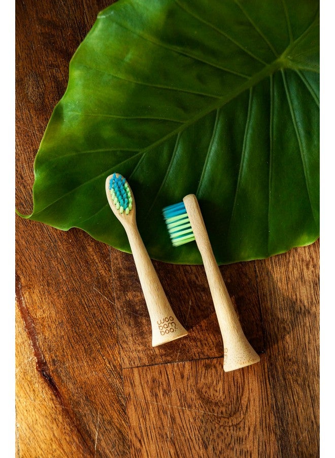 ! Electric Toothbrush Replacement Heads 2 Pack (Soft) Sustainable Bpafree Electric Toothbrush Heads Made From Bamboo Philips Sonicare Compatible