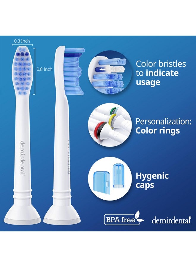 Replacement Toothbrush Heads Compatible With Philips Sonicare Tootbrush Heads Medium Replacement Toothbrush Heads 8 Pack