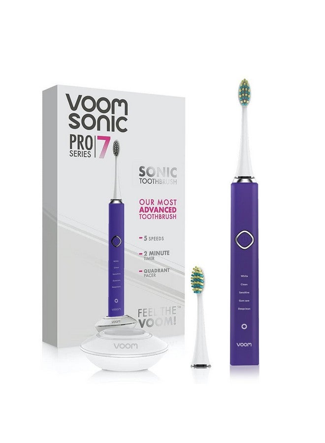 Pro 7 Electric Toothbrush For Adults Sonicare Electric Toothbrush With 40000 Vpm W 5 Deep Clean Modes Rechargeable Toothbrushes Fast Charge 4 Hours Last 8Weeks