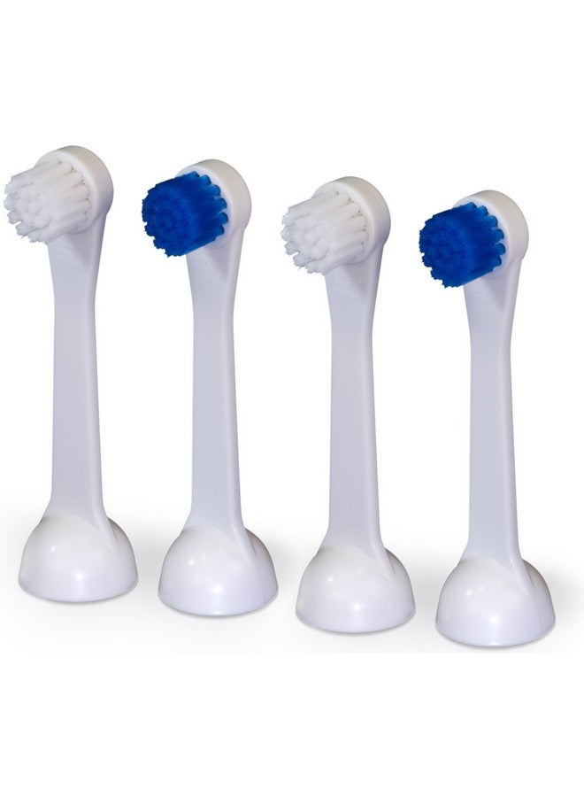 Cybersonic Classic Compact Replacement Brush Heads 4 Pack Compatible With All Cybersonic Electric Toothbrushes