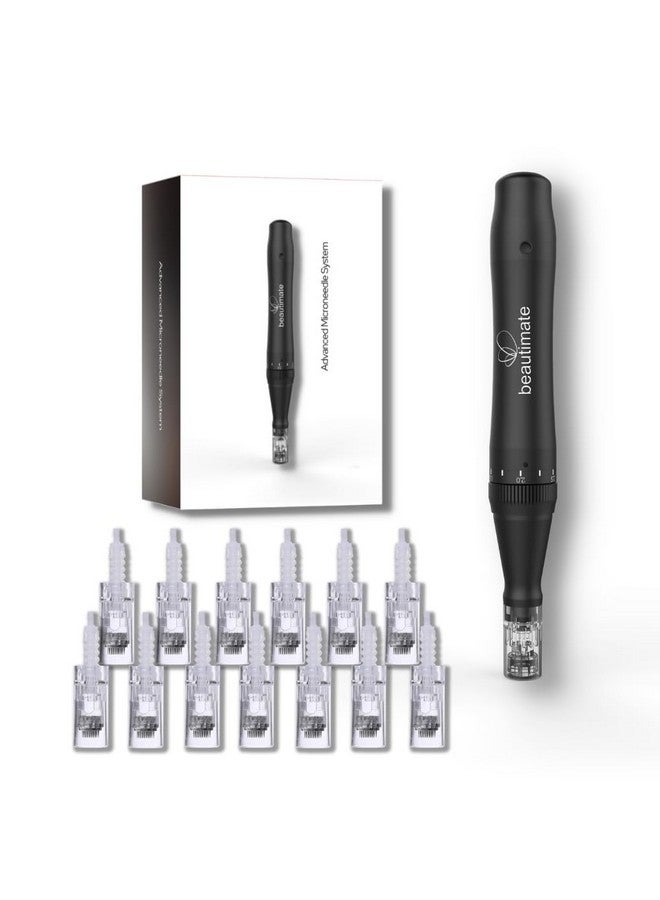 Professional Microneedle Derma Pen Skincare Microneeling Facial System With 12 Cartridges 10Pcs 362 Pcs 12Pin 0.25Mm