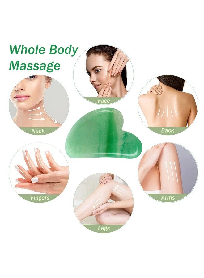 Gua Sha Facial Tools Quartz Gua Sha Scraping Tool Face Jawline Muscle Sculptor Natural Jade Gua Sha Stone For Spa Acupuncture Therapy Massaging For Face Neck Shoulder Back
