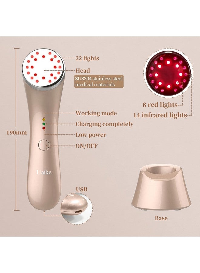 Red Light Therapy For Face Uaike Led Red Light Therapy Device For Face Skin Tightening Machine For Anti Agingwrinkle Removalface Liftskin Rejuvenation Face Massager For Face