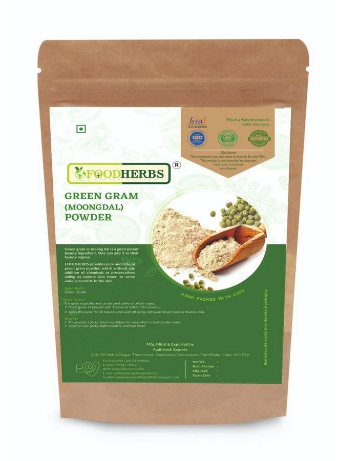 Green Gram Powder 200 Gms 0.44 Lbs Flawless And Glowing Skin Moong Dal Hair Care Skin Care Culinary Use