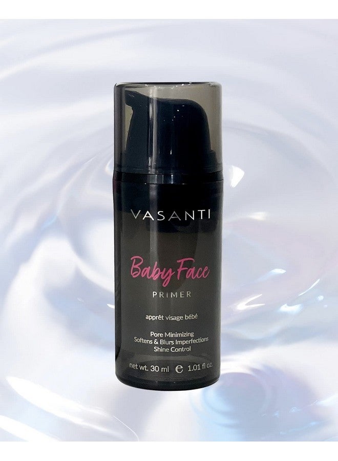 Vasanti Baby Face Primer 30Ml Poreminimizing Primer Lightweight Long Term Hydration Softens And Blurs Imperfections