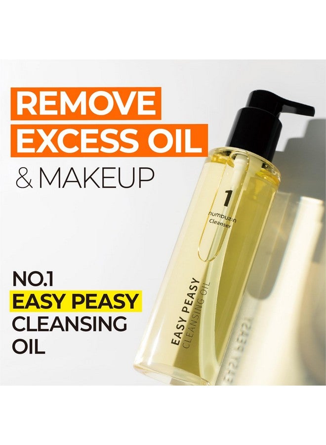 No.1 Easy Peasy Cleansing Oil Makeup Removing Facial Cleanser Blackheads Removal Unclogs Pores Nonheavy Naturederived Ingredients Korean Skin Care For Face 6.76 Fl Oz
