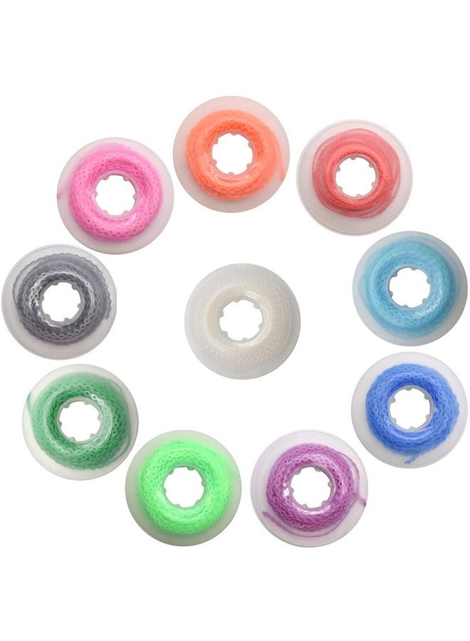 10 Pcs Dental Orthodontic Elastic Chain Power Chains For Brace15Ft Roll (Closed Multicolors)