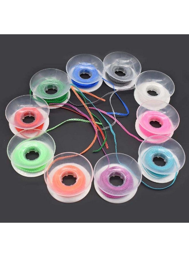 10 Pcs Dental Orthodontic Elastic Chain Power Chains For Brace15Ft Roll (Closed Multicolors)