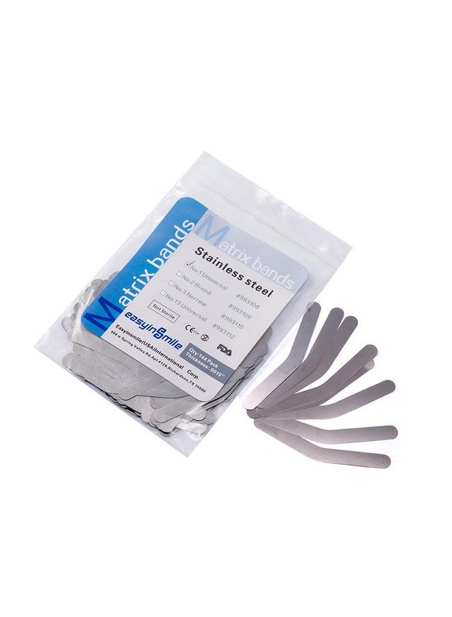 Dental Tofflemire Matrices Bands Stainless Steel Orthodontic Supplies 0.04 Mm 144Pcs (1)