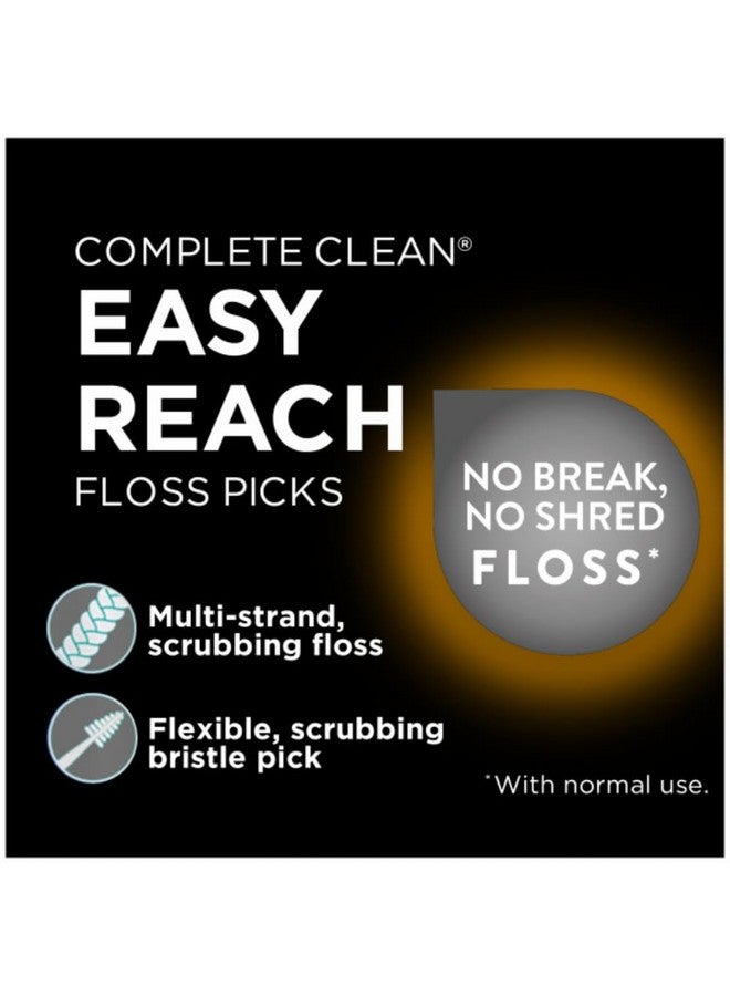 Complete Clean Easy Reach Angled Floss Picks No Break & No Shred Floss Designed For Hard To Reach Molars Yshaped Pick 75 Count In Each (Pack Of 5)