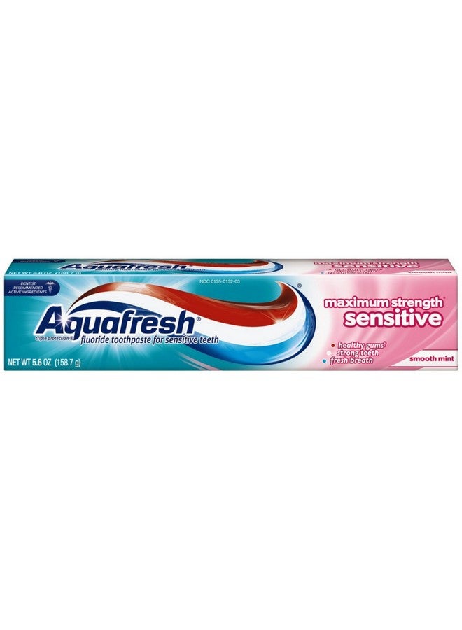 Maximum Strength Sensitive + Gentle Whitening Toothpaste Smooth Mint 5.6 Oz (Pack Of 3)