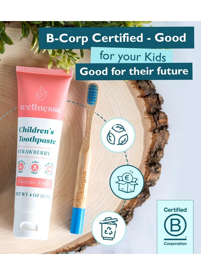 Kids Hydroxyapatite Toothpaste & Fluoridefree Natural Ingredients W Strawberry Flavor Suitable For Toddlers To Baby Kids Toddler Sensory Friendly Vegan & Crueltyfree