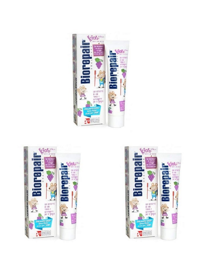 Kids 06 Oral Care Toothpaste Grape 1.7Fl.Oz 50Ml Pack Of 3