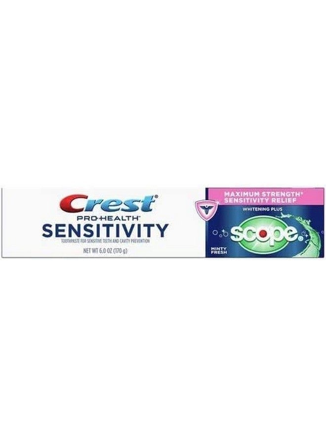 Sensitivity Whitening And Scope Minty Fresh Toothpaste 6 Oz 2 Tubes