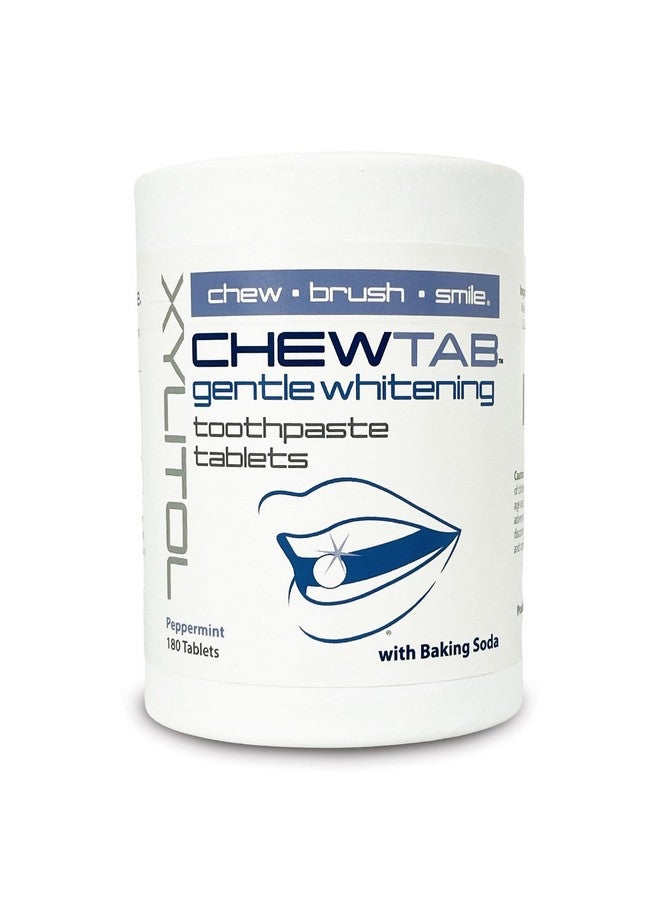 Chewtab Gentle Whitening Toothpaste Tablets 180 Count Refill (Peppermint)