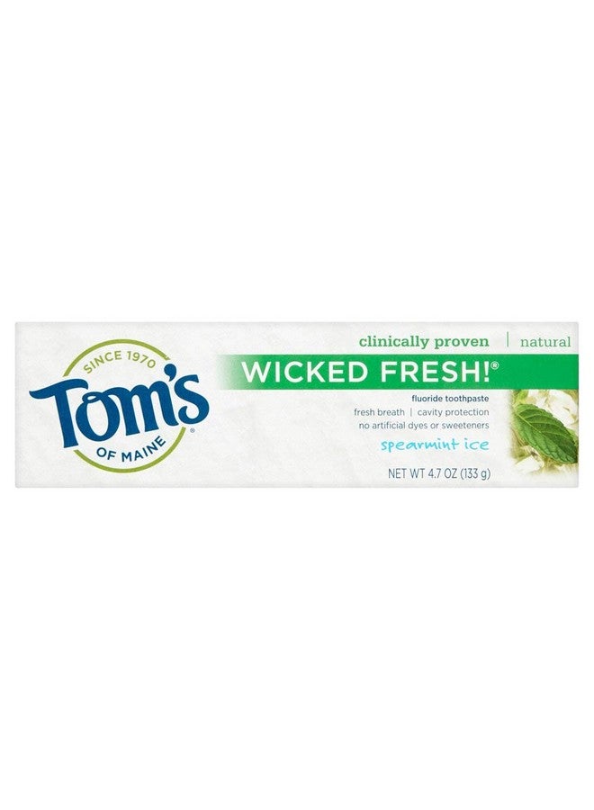 Natural Wicked Fresh Fluoride Totohpaste Spearmint Ice 4.70 Oz (Pack Of 4)4