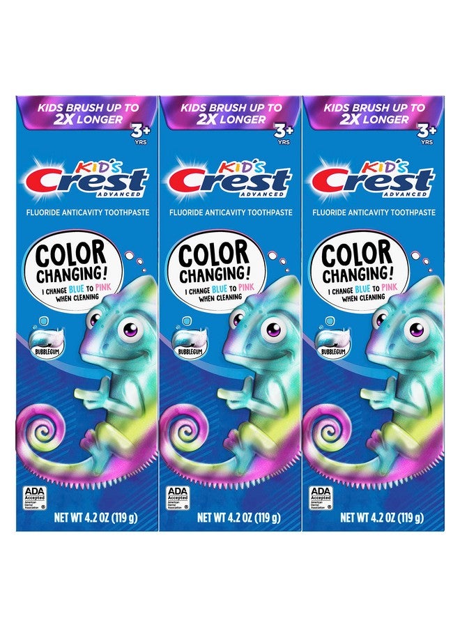 Advanced Kid'S Fluoride Toothpaste Bubblegum Flavor 4.2 Oz 3 Count