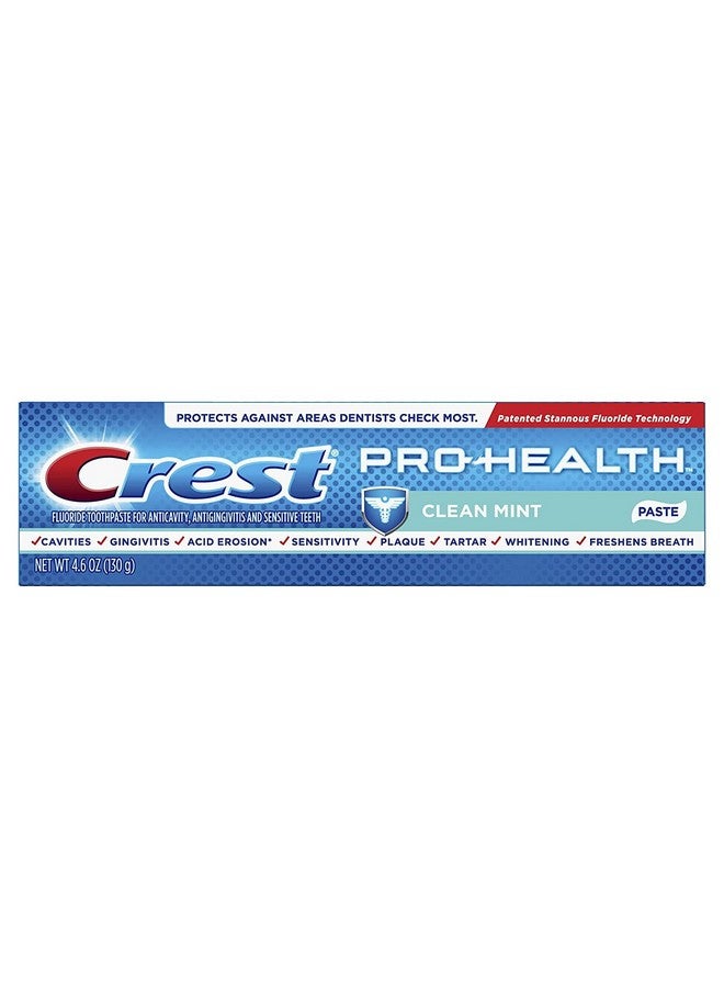 Pro Health Clean Mint Toothpaste 4.6 Ounce (Pack Of 12) (Packaging May Vary)