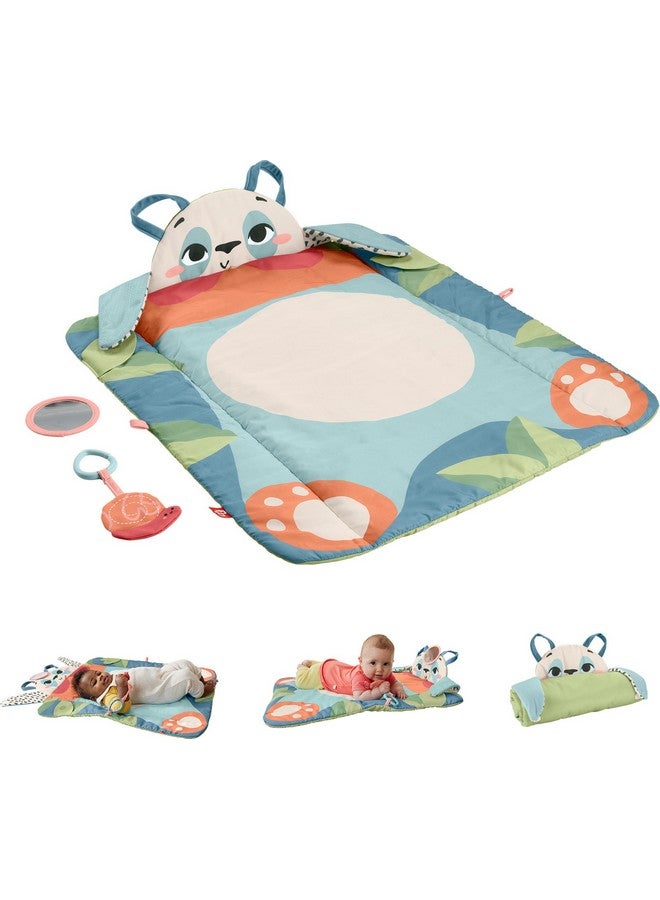 Baby Activity Play Mat Planet Friends Rolypoly Panda With 2 Toys For Newborn Tummy Time Play