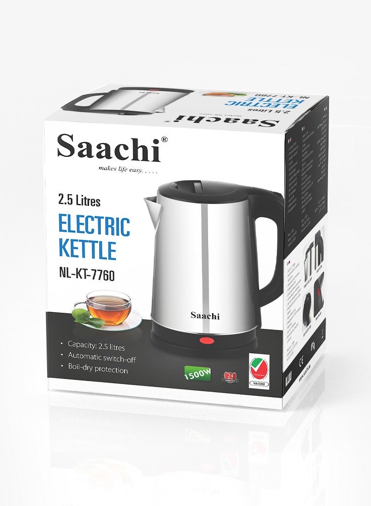 Electric Kettle With Automatic Shut-Off 2.5 L 1500 W NL-KT-7760-BK Black