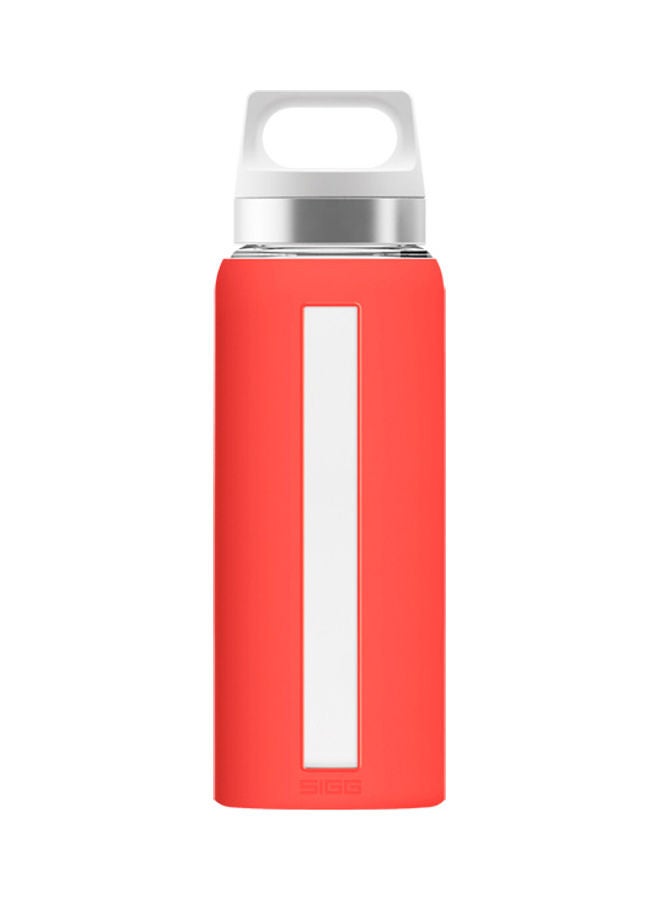 Glass Water Bottle Scarlet