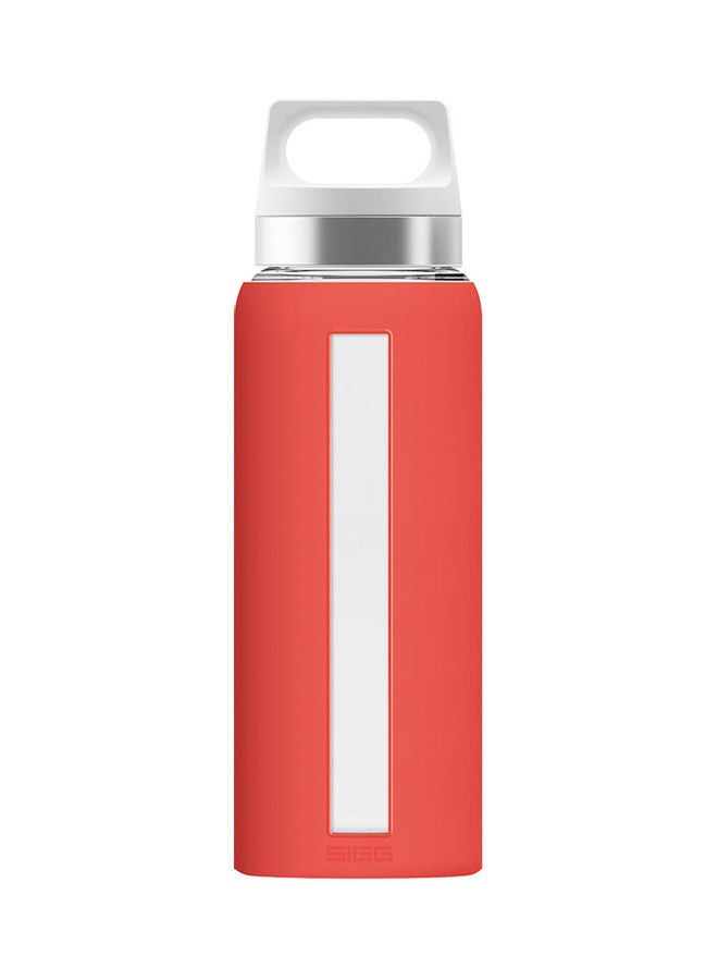 Glass Water Bottle Scarlet