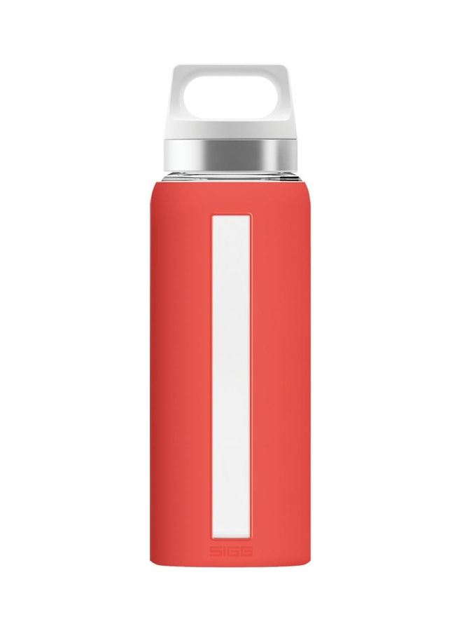 Glass Water Bottle Scarlet