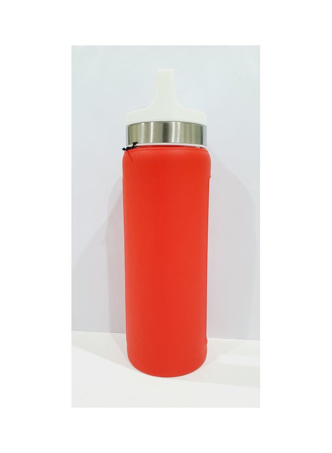 Glass Water Bottle Scarlet