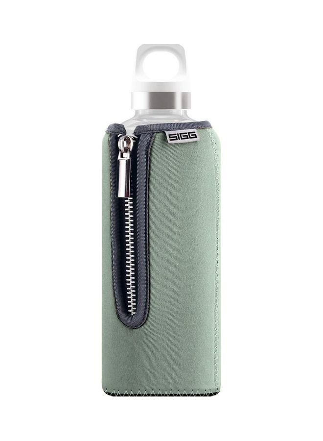 Glass Water Bottle Grey
