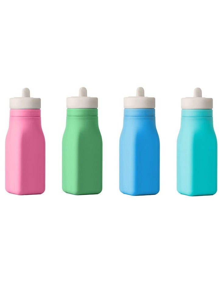 Soft Silicone Water Bottle,Pink