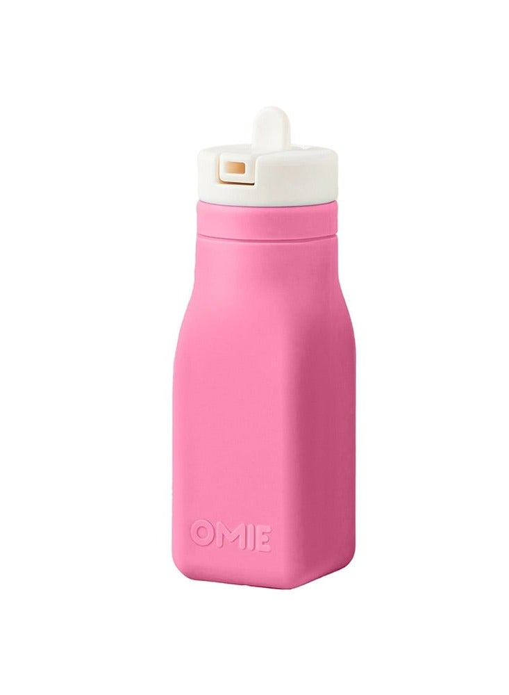 Soft Silicone Water Bottle,Pink