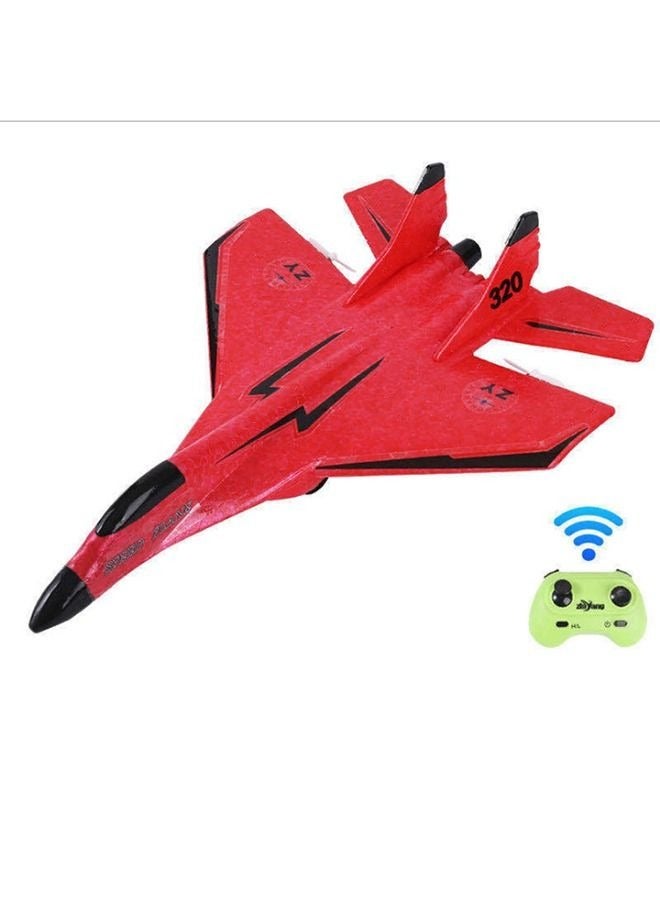 Remote Controlled Aircraft, Easy to Fly Remote Controlled Glider, Fighter Toy, Gift for Beginners, Adults, And Children (Red)