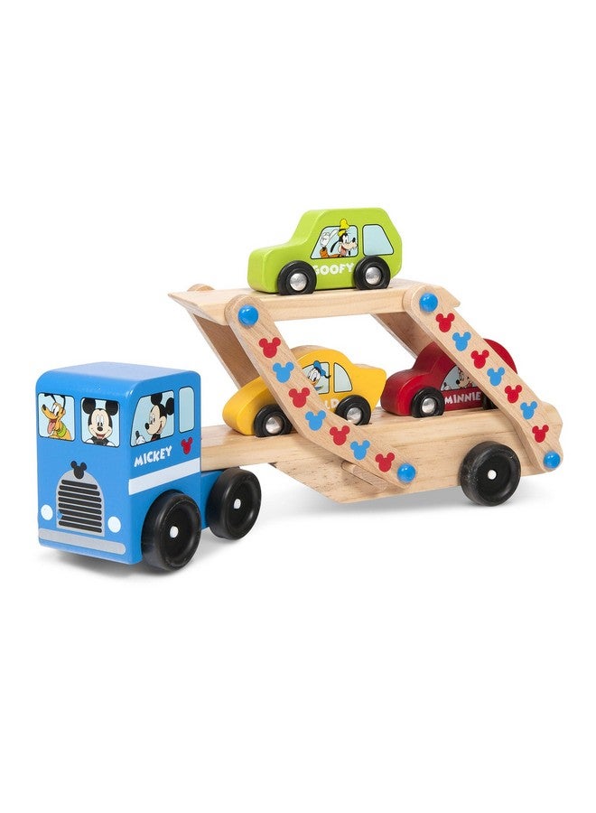 Mickey Wooden Car Carrier Set